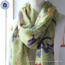 2014 Novo Design Cultura da Mongólia Genghis khan Impressão 100% Cashmere Stole Scarf SWC791